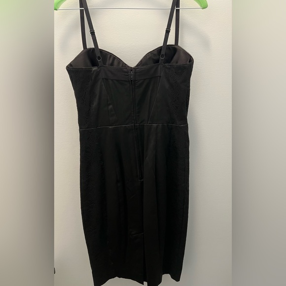 Guess Lexy form fitting satin lace trim dress - Picture 8 of 8